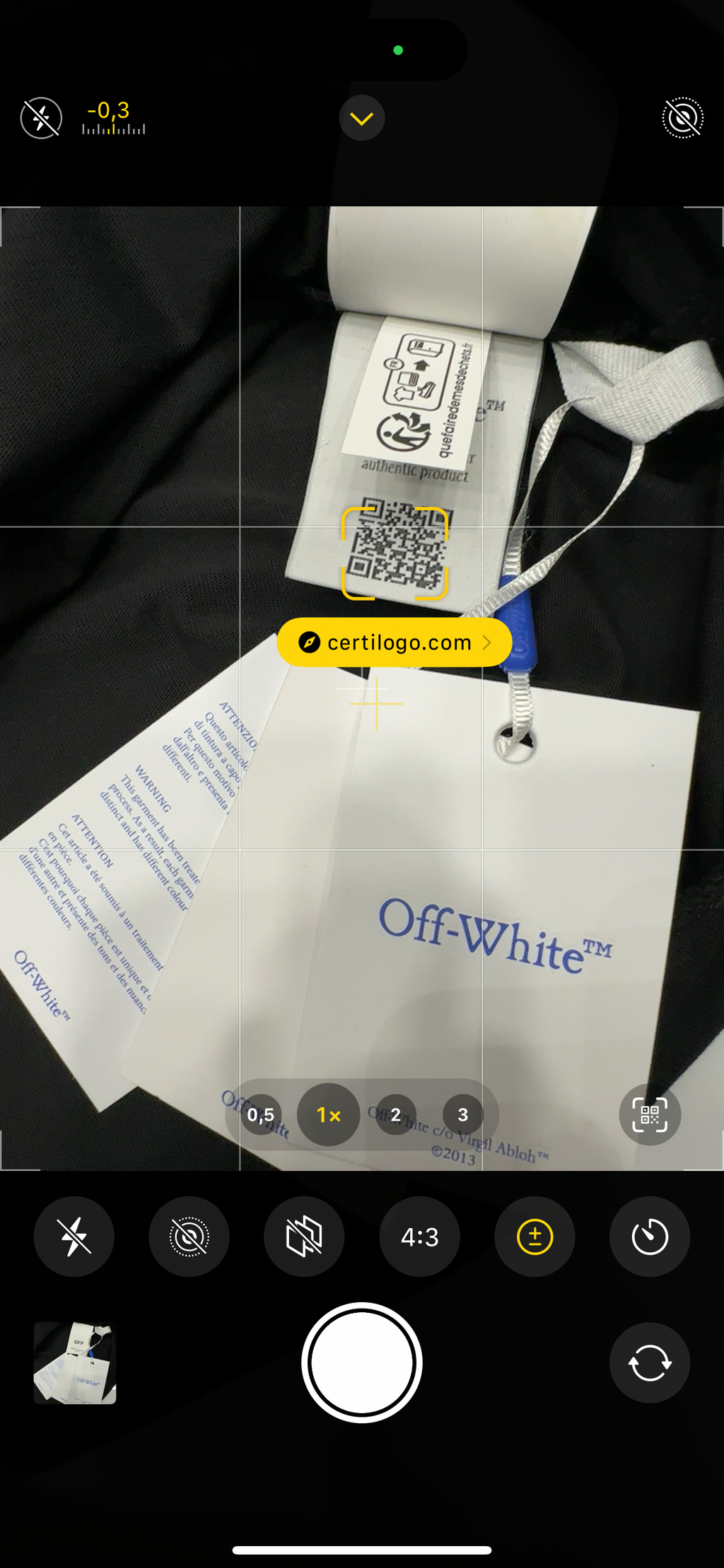 T-shirt OFF-White 1030 “Last”