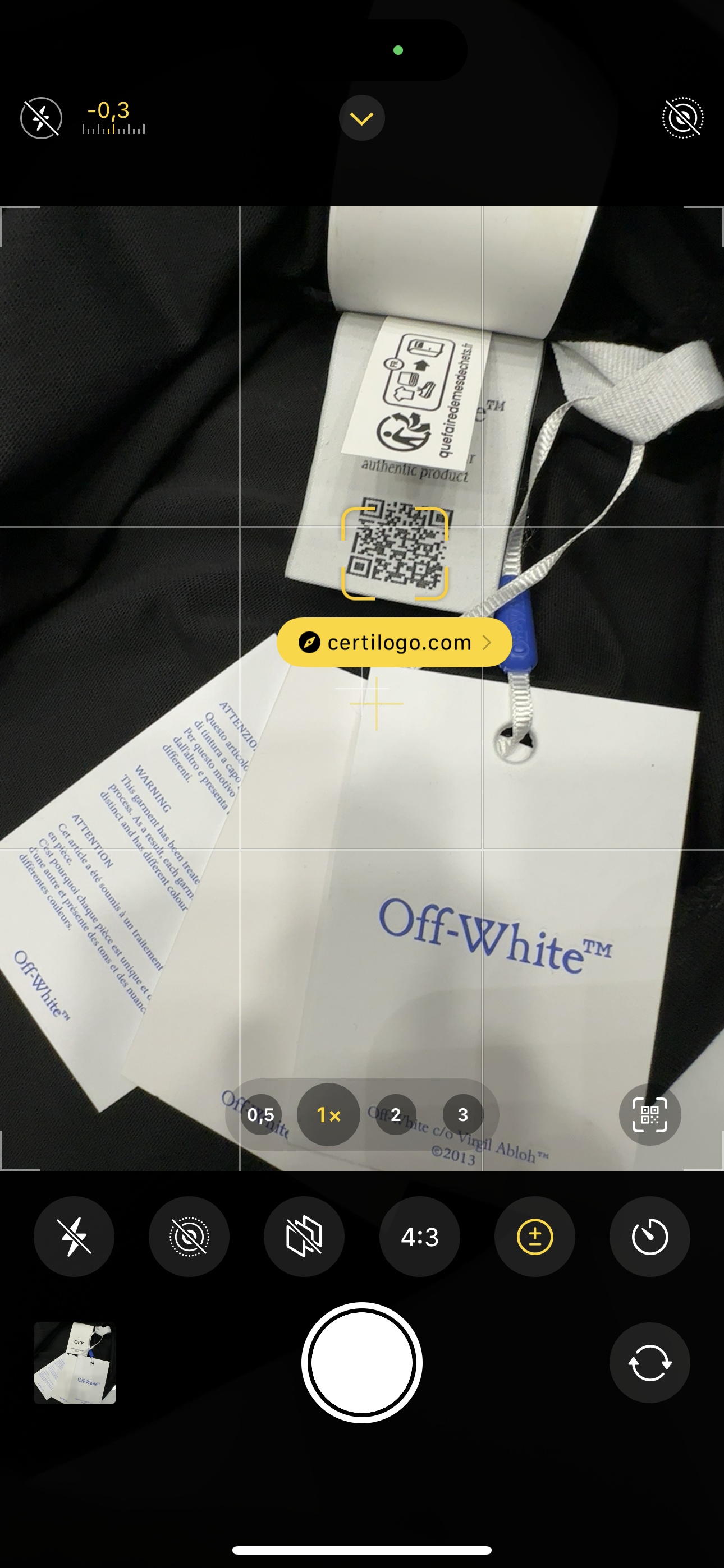 T-shirt OFF-White 1030 “Last”