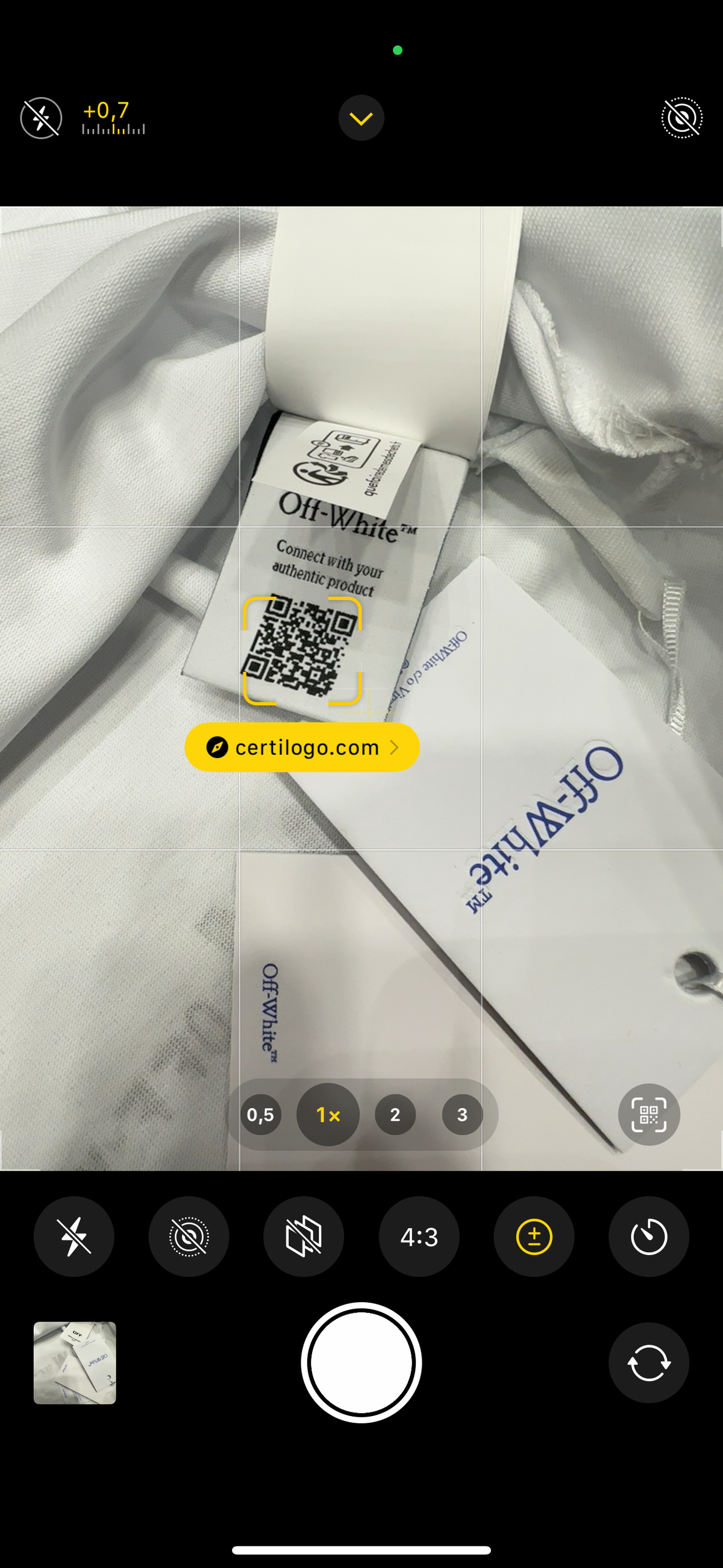 T-shirt OFF-White 1025 “Last”